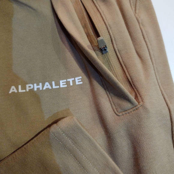Alphalete Women's Essential Tan Core Jogger Pants Desert - Picture 2 of 6